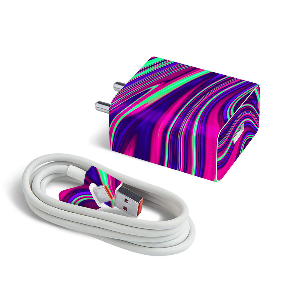 Pastel Liquid Marble - MI 22.5W & 33W Charger Skin